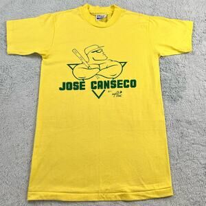 Jose Canseco Body Alive Vintage T-shirt single Stitch Size Small Hanes Deadstock